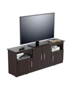 Inval Flat Screen TV Stand For 60in TVs, 63inW, Espresso Wengue