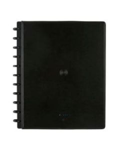 TUL Wireless/Wired Charging Discbound Notebook, Leather Cover, Letter Size, Black