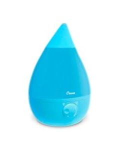 Crane Drop Ultrasonic Cool Mist Humidifier, 8 5/8inH x 8 5/8inW x 13 3/8inD, Aqua