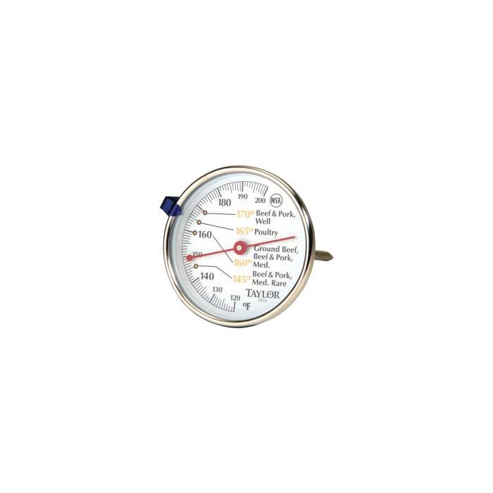 Taylor 5939N Meat Dial Thermometer Easy to read Measurement For Food  Stainless Steel - Office Depot